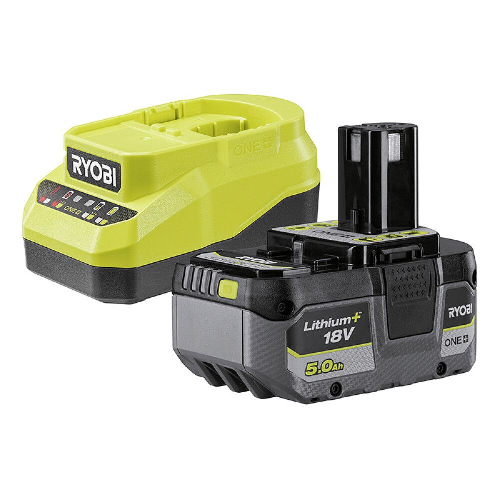 Rafhlaða og hleðslutæki 18V 5,0Ah Ryobi One+ RC18120A-150X
