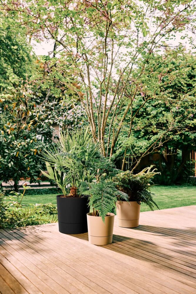 Blómapottur Foss Ø35cm svartur Elho