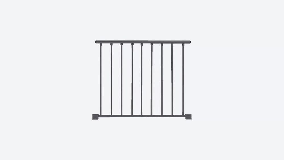 Handrið fyrir Toronto hringstiga 100 cm koksgrátt