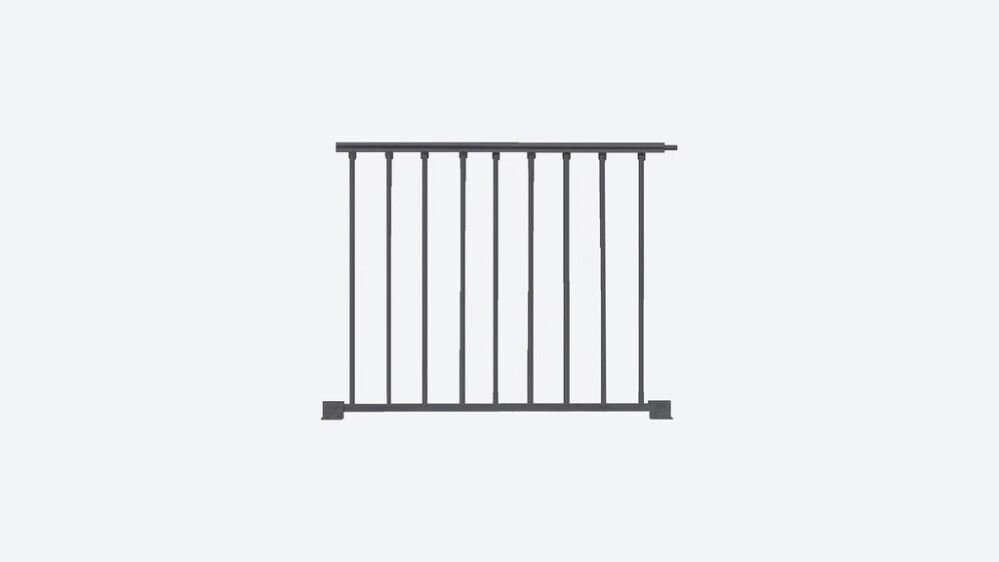 Handrið framlenging fyrir Toronto hringstiga 100 cm koksgrátt