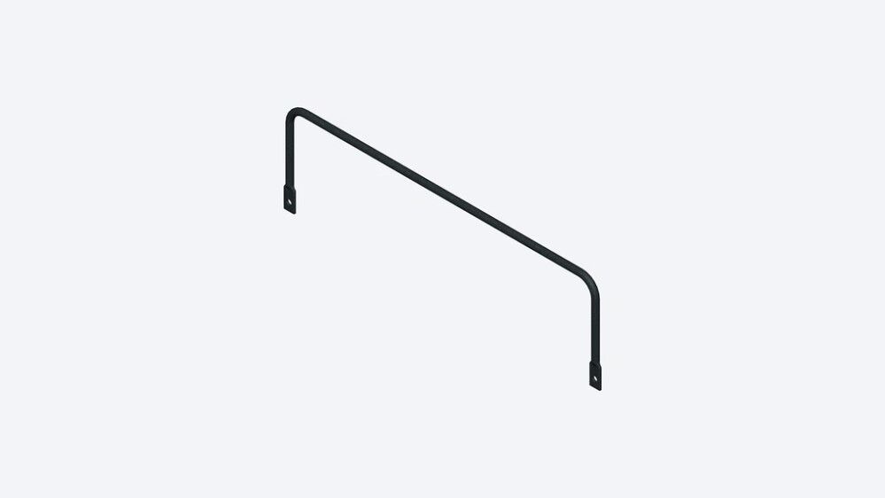 Bakjárn fyrir Ø125 cm hringstiga þrep Toronto koksgrátt