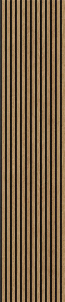 Hljóðdempandi plata olíuborin eik 2440x520x18 mm Treetops