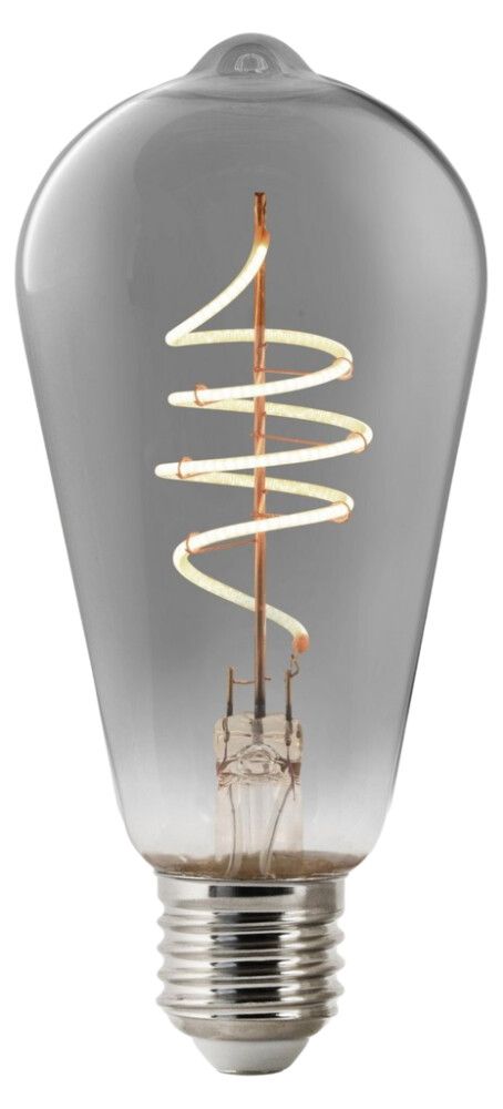 Snjallpera LED E27 Reykt filament 1800K Nordlux 4,7W Ø64mm
