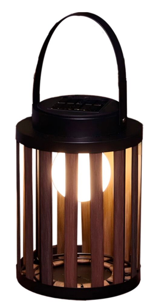 Sólar lukt Marbella rattan 24cm