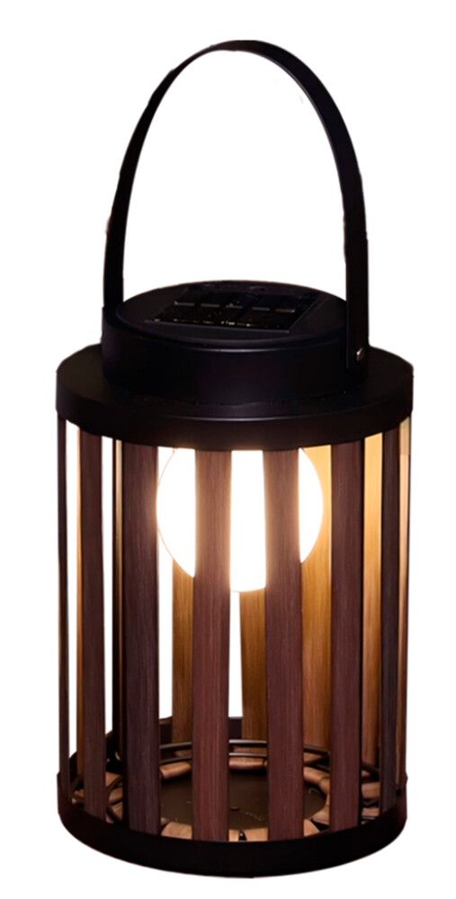 Sólar lukt Marbella rattan 32cm