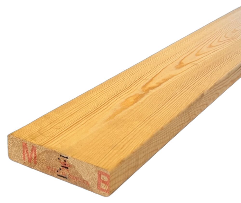 Grindarefni 34x145 mm 4,2 m Bergsten Timber