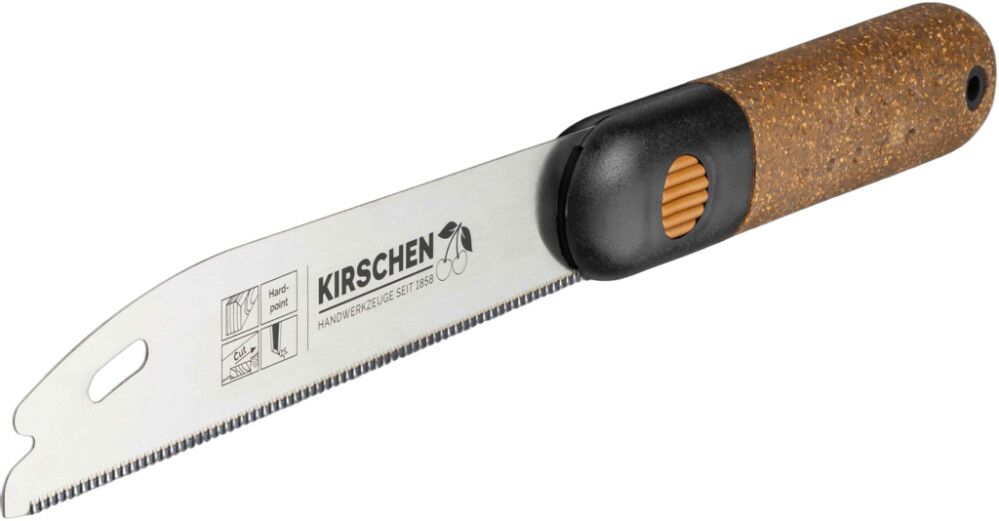 Handsög fín 185mm kork handfang Kirschen