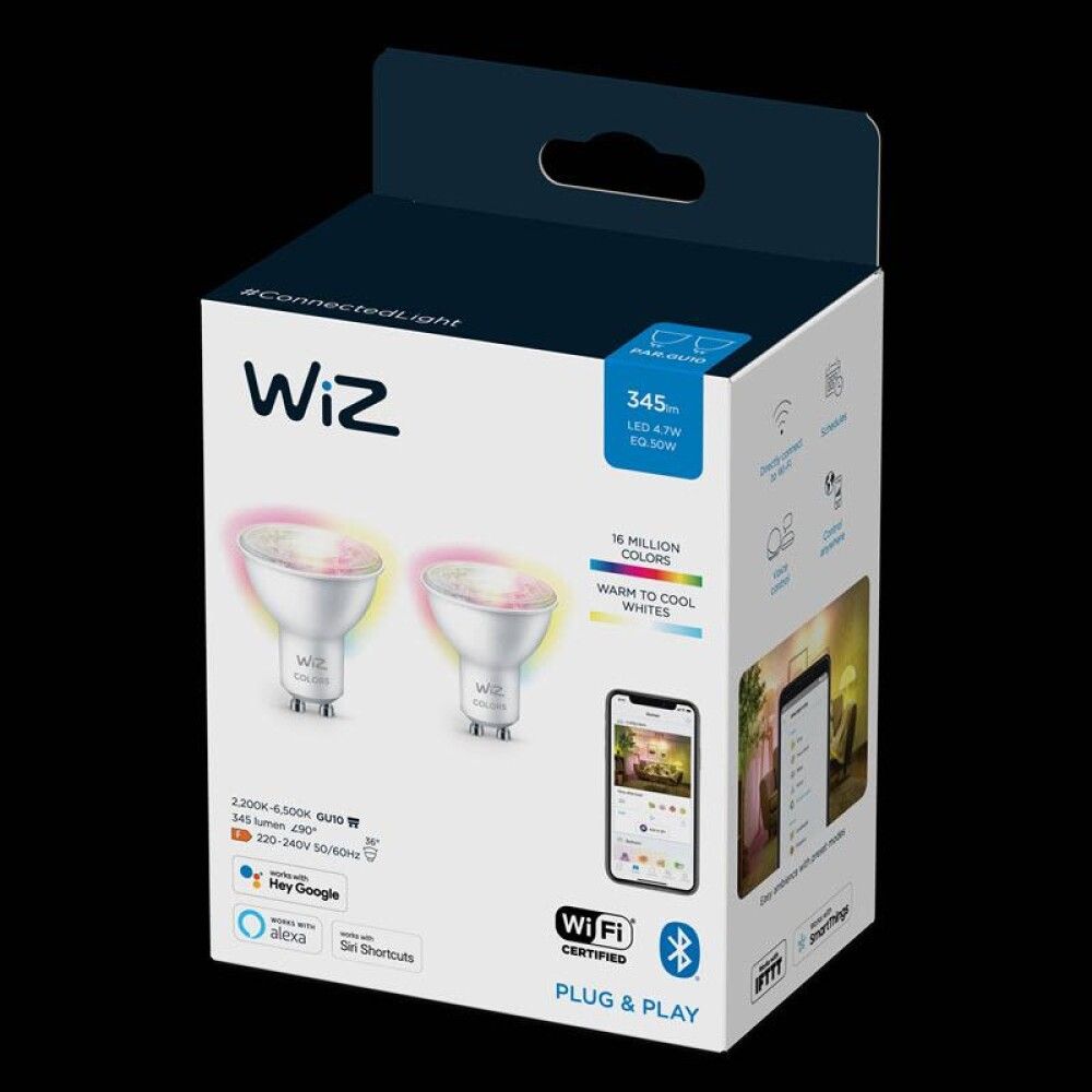 Kastarapera LED GU10 marglituð 4,7W 2 stk