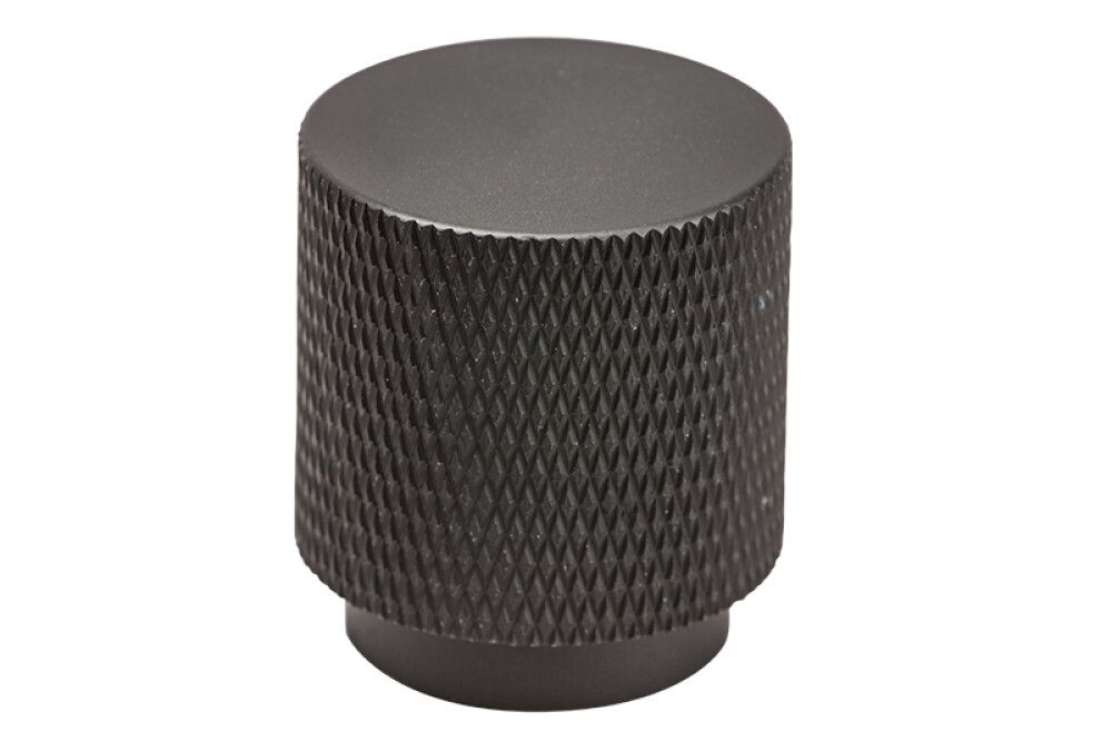 Hnúður rifflaður Ø25mm matt svartur