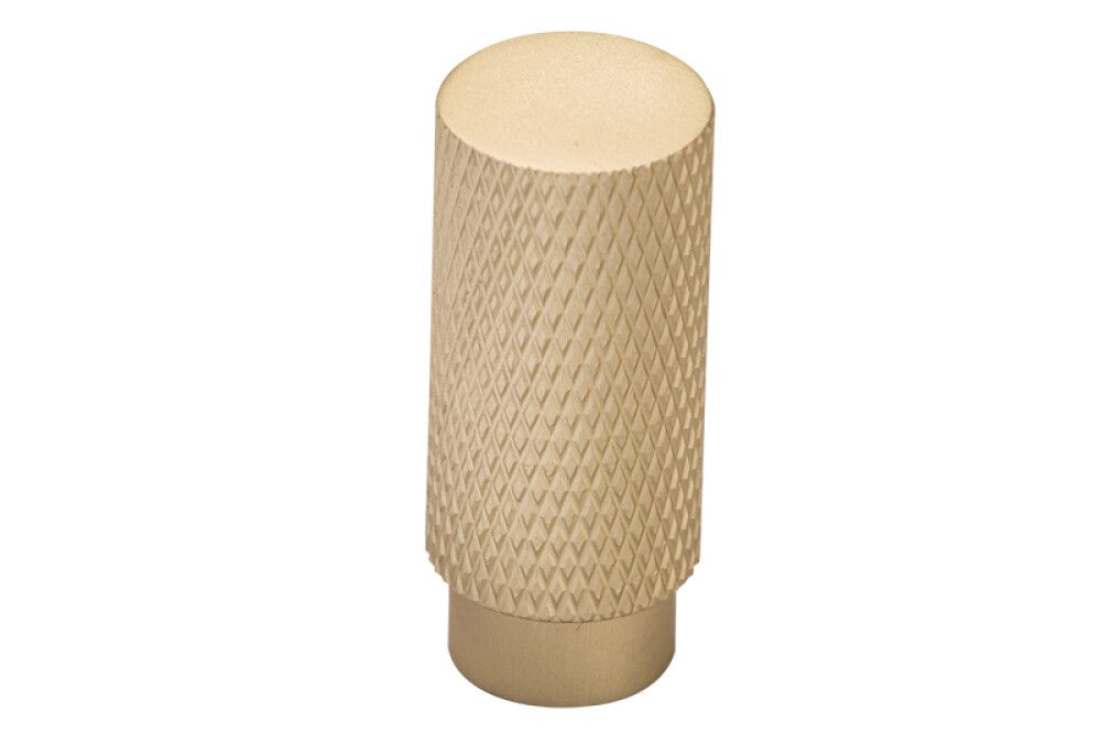 Hnúður rifflaður Ø12mm matt gylltur