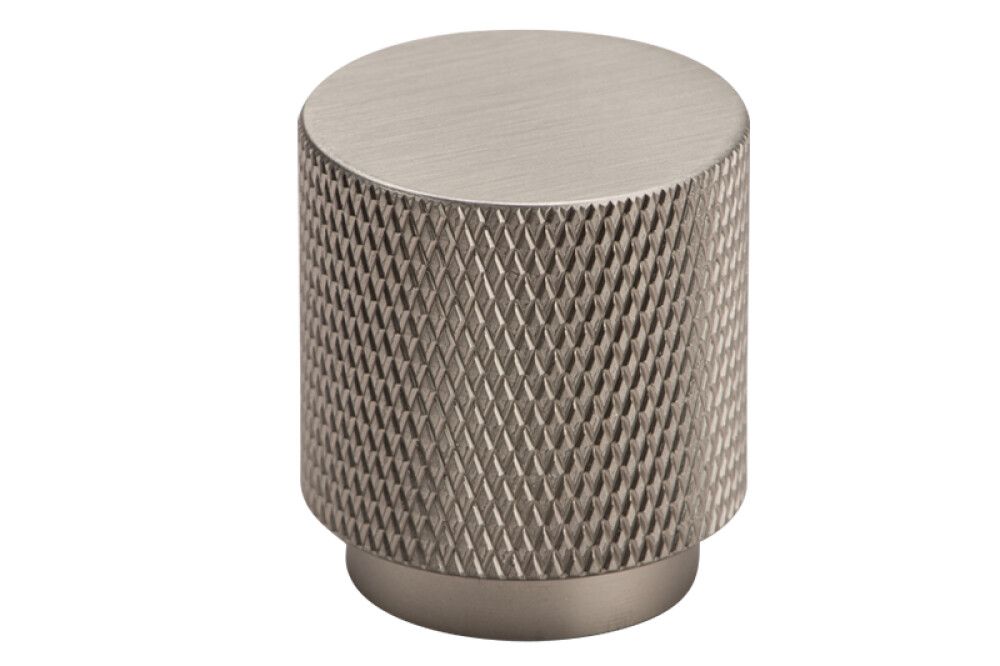 Hnúður rifflaður Ø25mm. matt nikkel