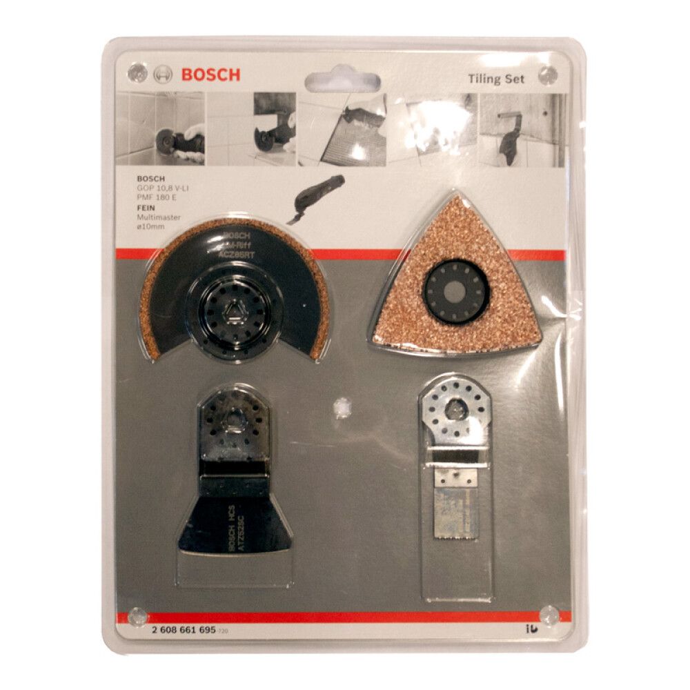 Sagblaðarsett fyrir fjölnotavél Bosch GOP/OMF 4 hlutir