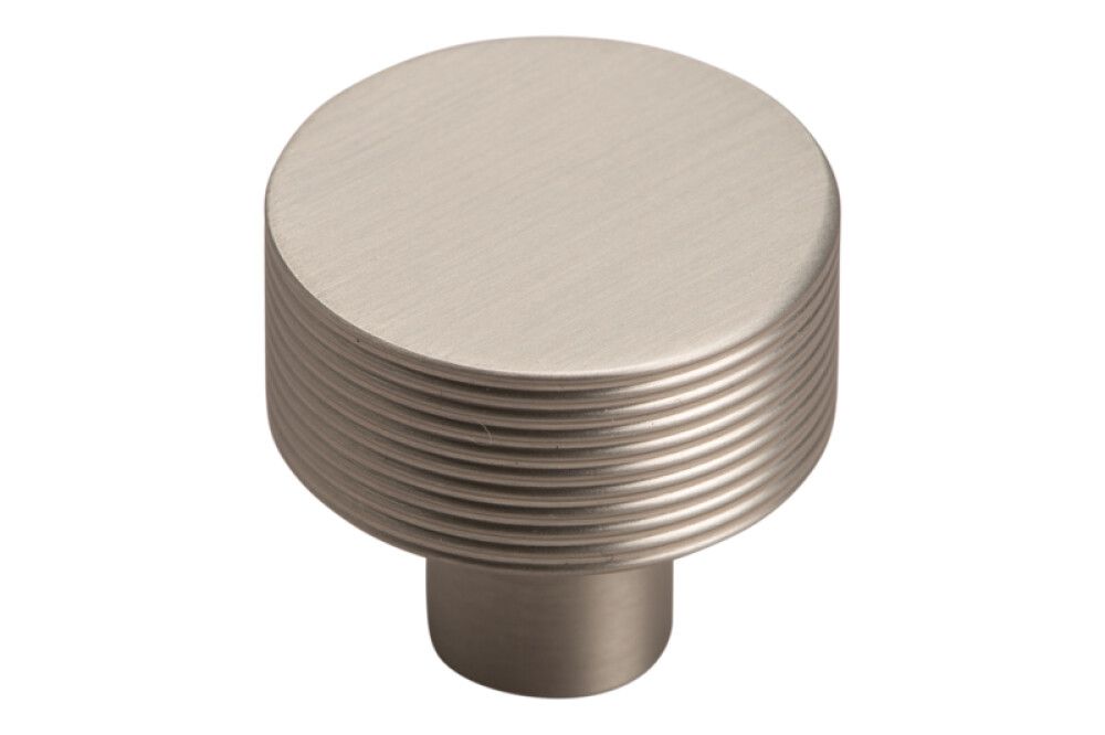 Hnúður rifflaður Ø25 mm matt nikkel