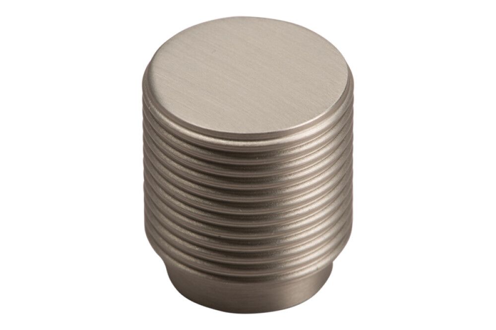 Hnúður rifflaður Ø25mm matt nikkel