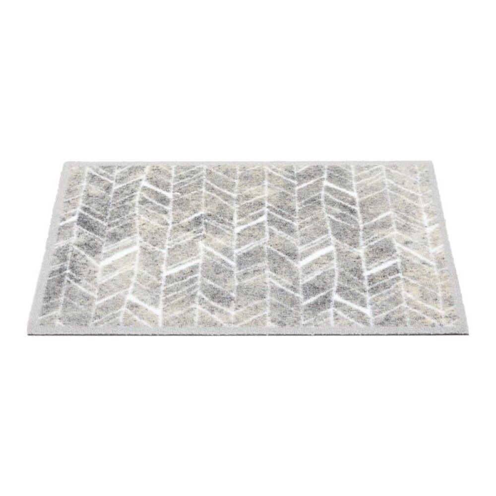 Útidyramotta 50x150 cm Miabella grá fiskbeina