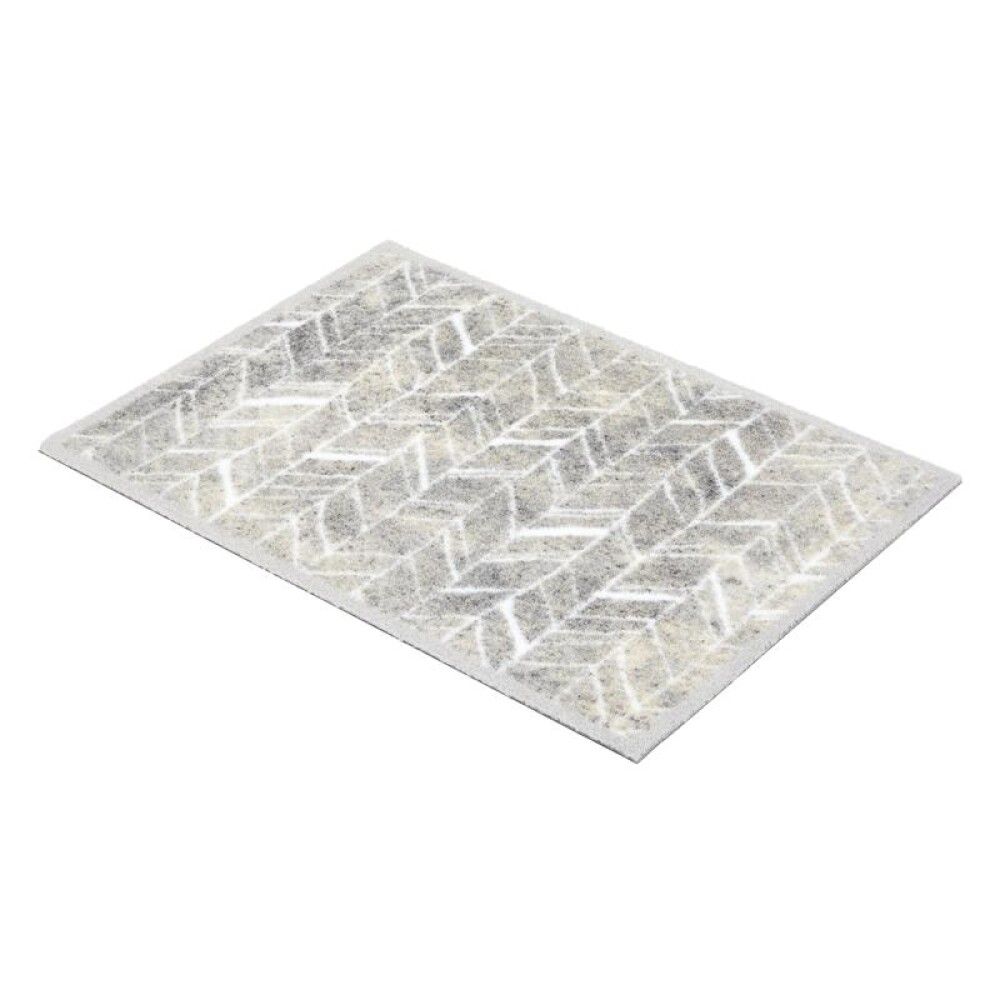 Útidyramotta 50x150 cm Miabella grá fiskbeina