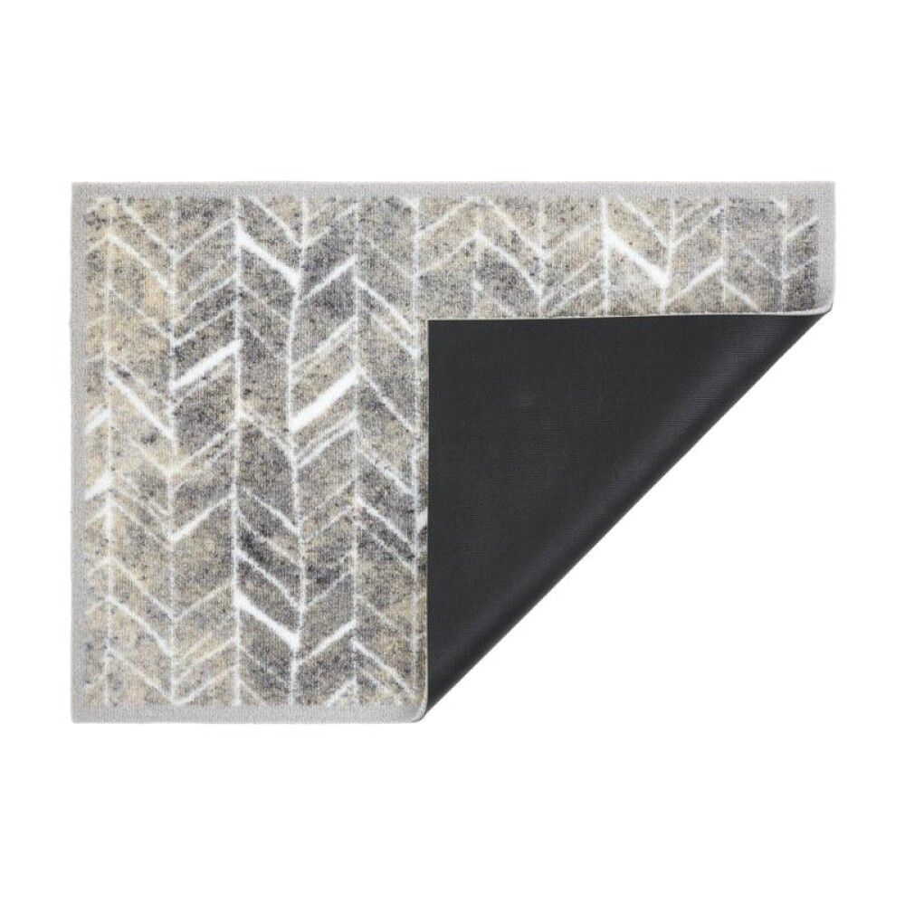 Útidyramotta 50x150 cm Miabella grá fiskbeina