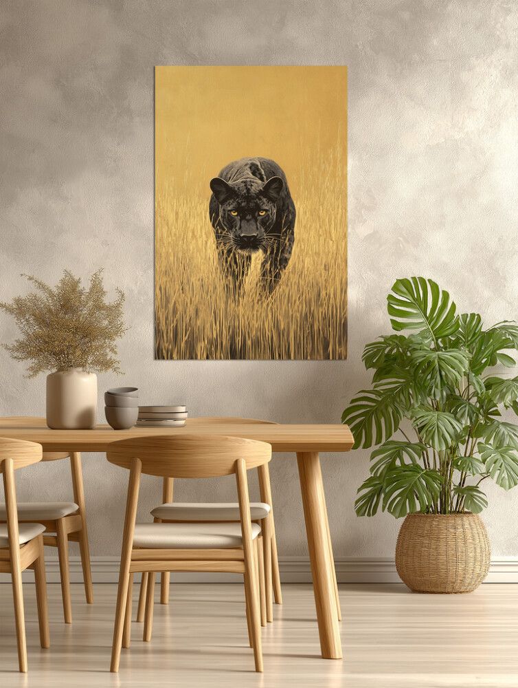 Hljóðvistarmynd pardusdýr 800x1220x20 mm InEx