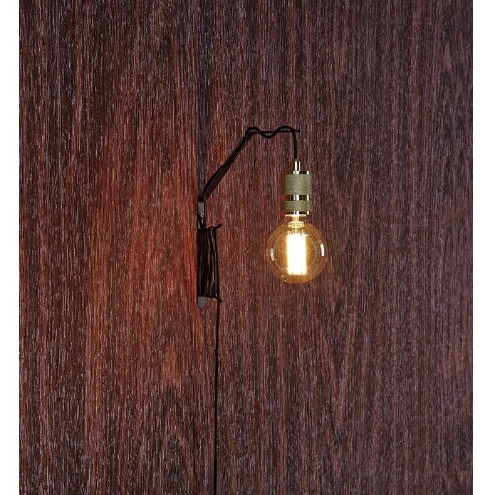 Snagi á vegg fyrir perustæði svartur