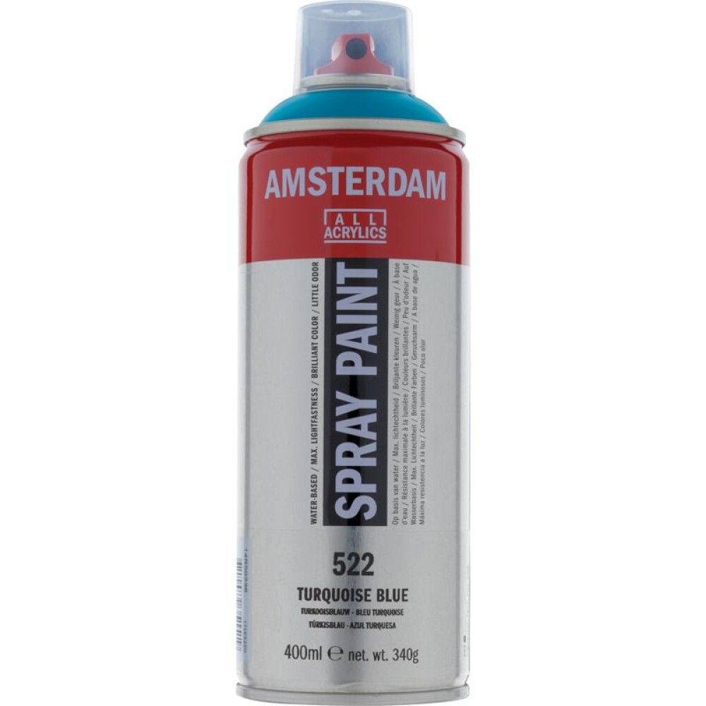 Akrýlsprey 400ml Amsterdam Turquoise Blue