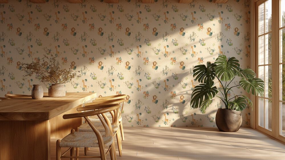 Hljóðvistarmynd dýramyndir 2 4200x2420x20 mm InEx