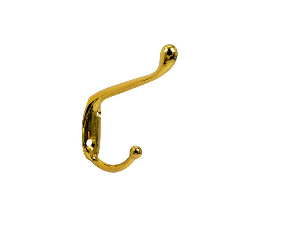 Snagi tvöfaldur 75x18x55mm gylltur