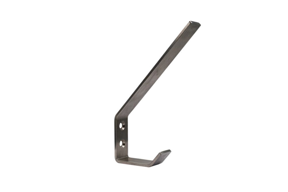 Snagi tvöfaldur 128x100x19,5mm burstað stál