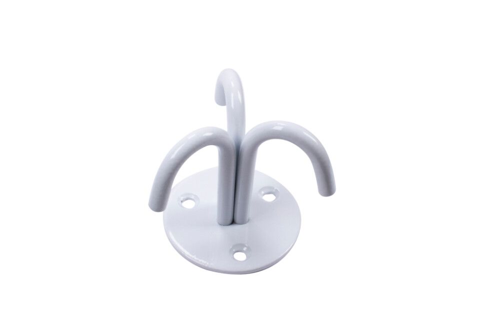 Fatahengi 3 snagar 51x51x55mm hvítur