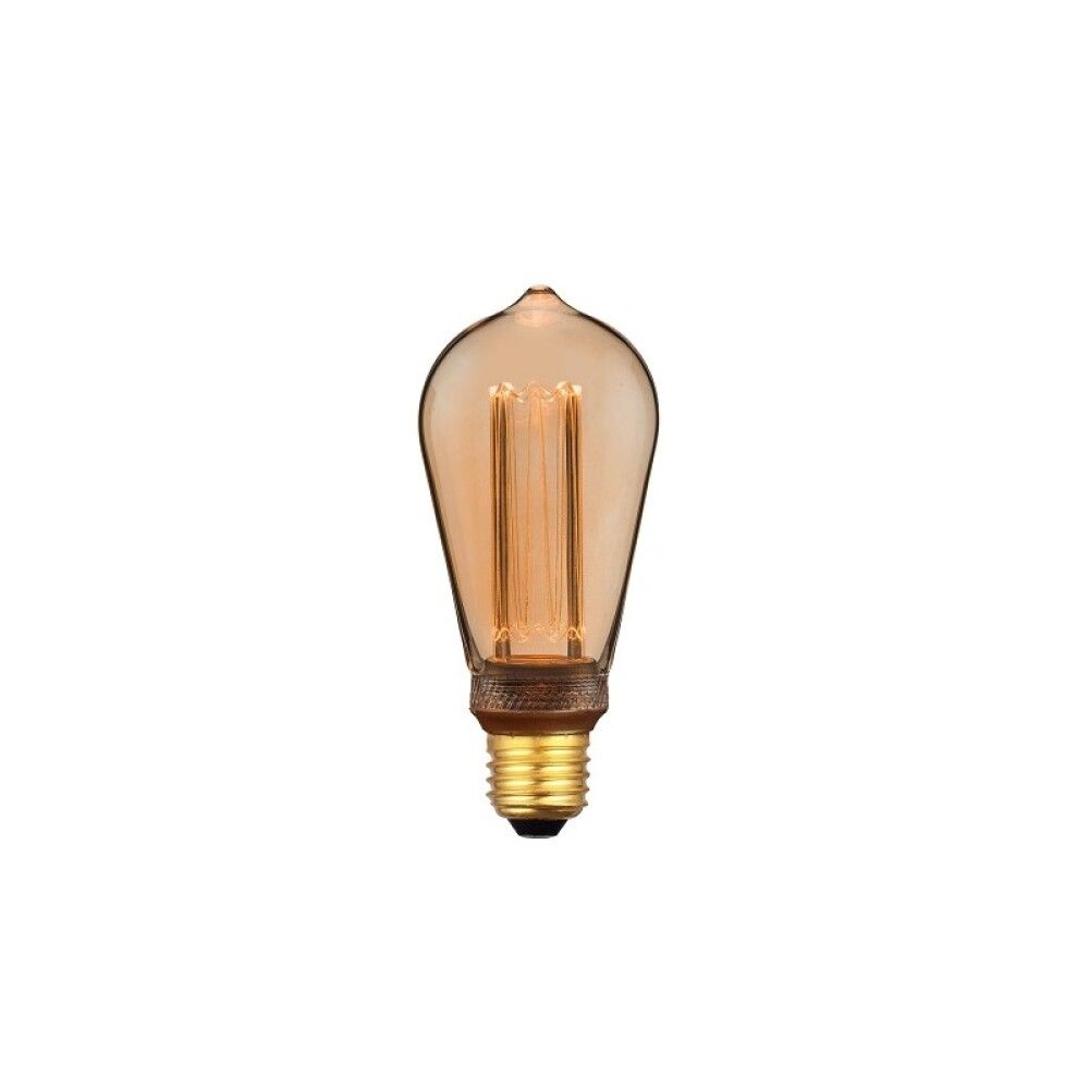 Ljósapera LED E27 3-þrep 5W 1800K Halo amber Ø64mm