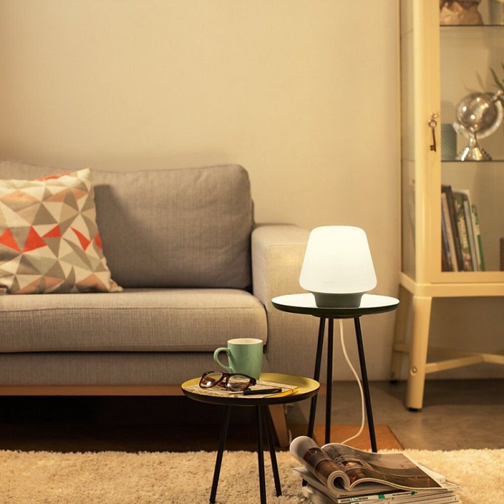 Borðlampi E27 Wellness með dimmer Philips Hue Ø18,6cm