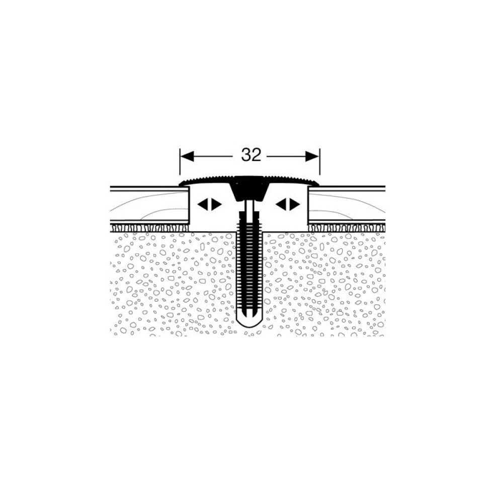 Frágangslisti samskeyta 270x3,8cm Logoclic sand