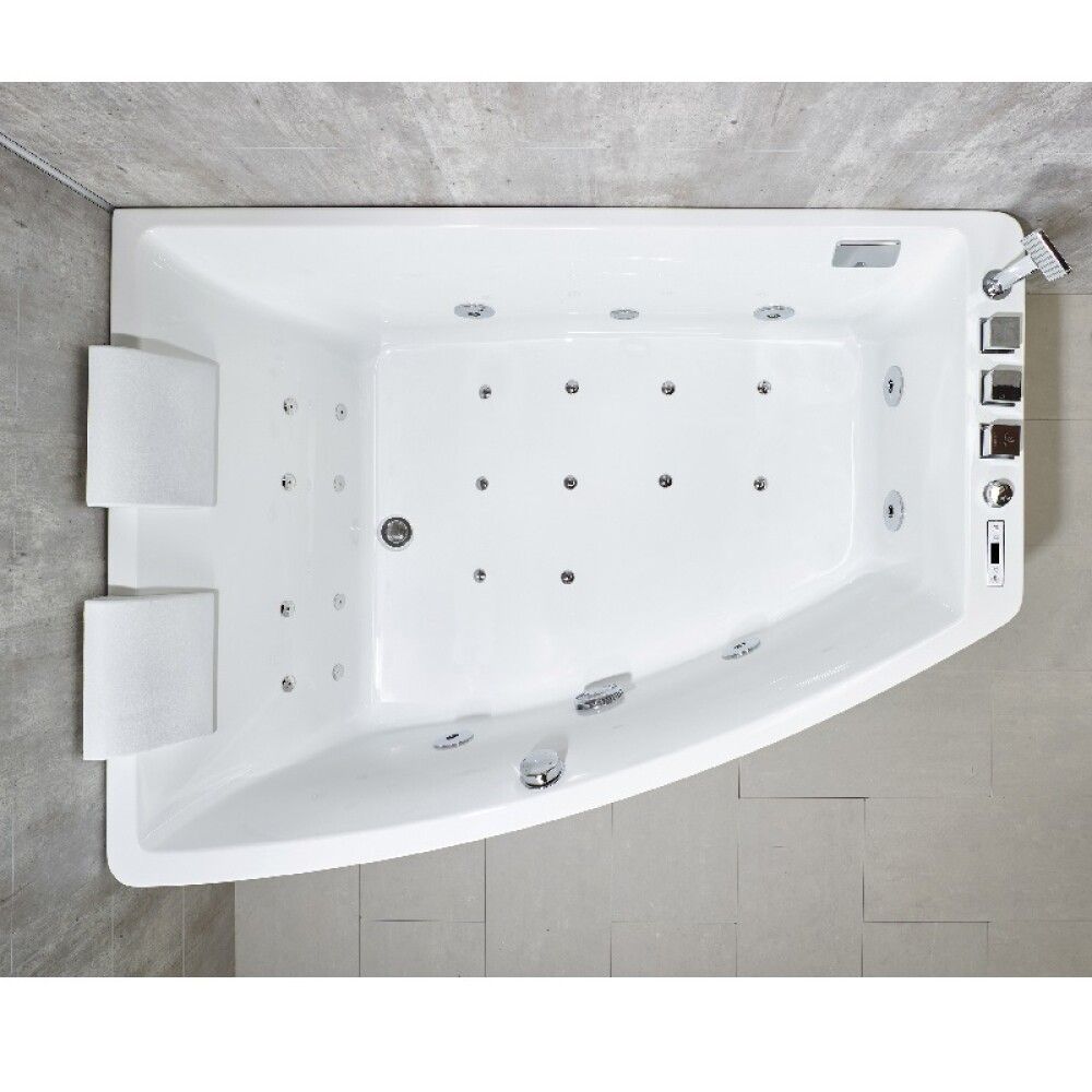 Nuddbaðkar Värmland vinstri 160x120x65 cm Camargue