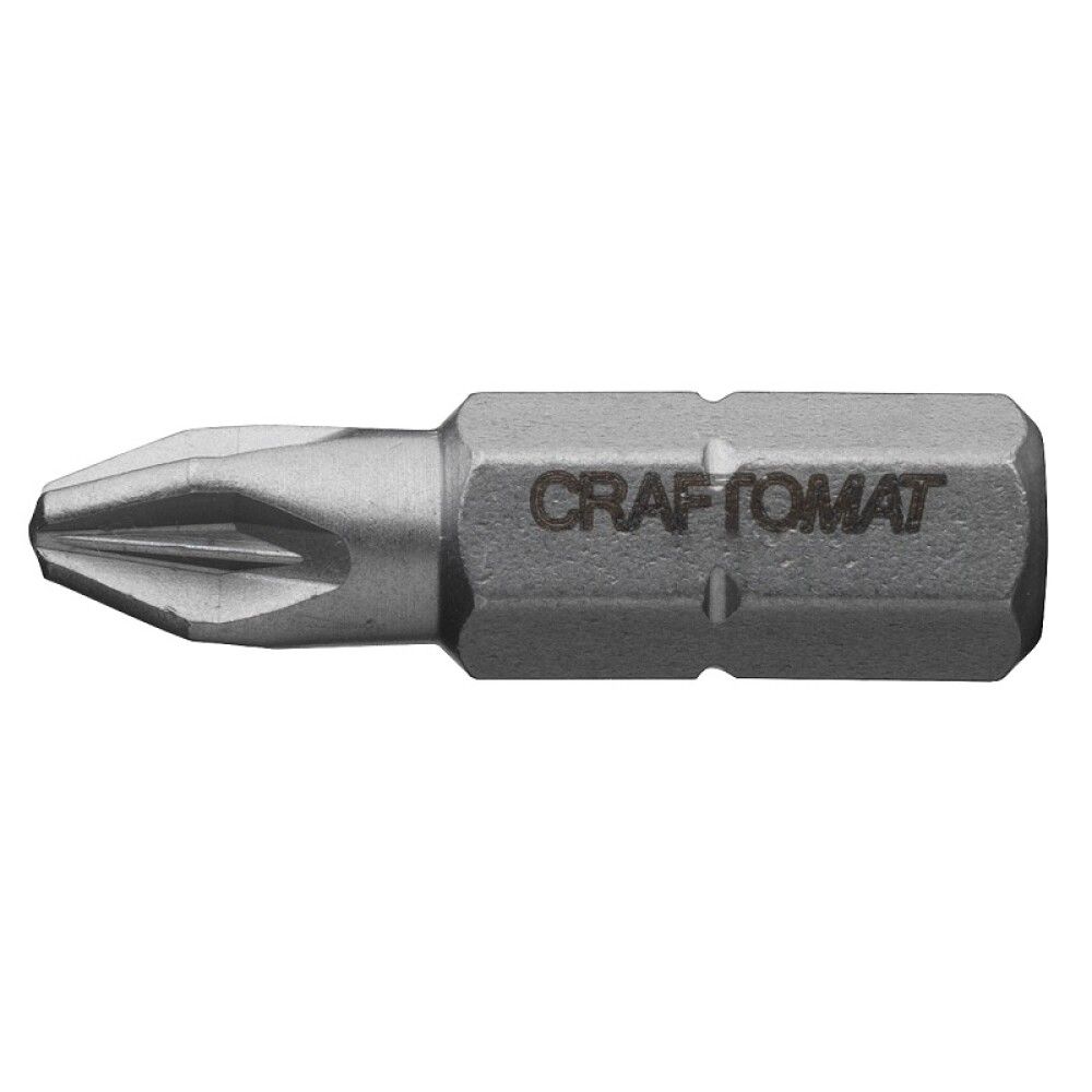 Skrúfbitar PZ2 1/4" 25 mm 3 stk Craftomat