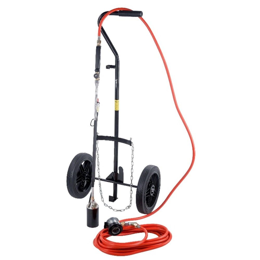 Illgresisbrennari á hjólum fyrir gaskút 