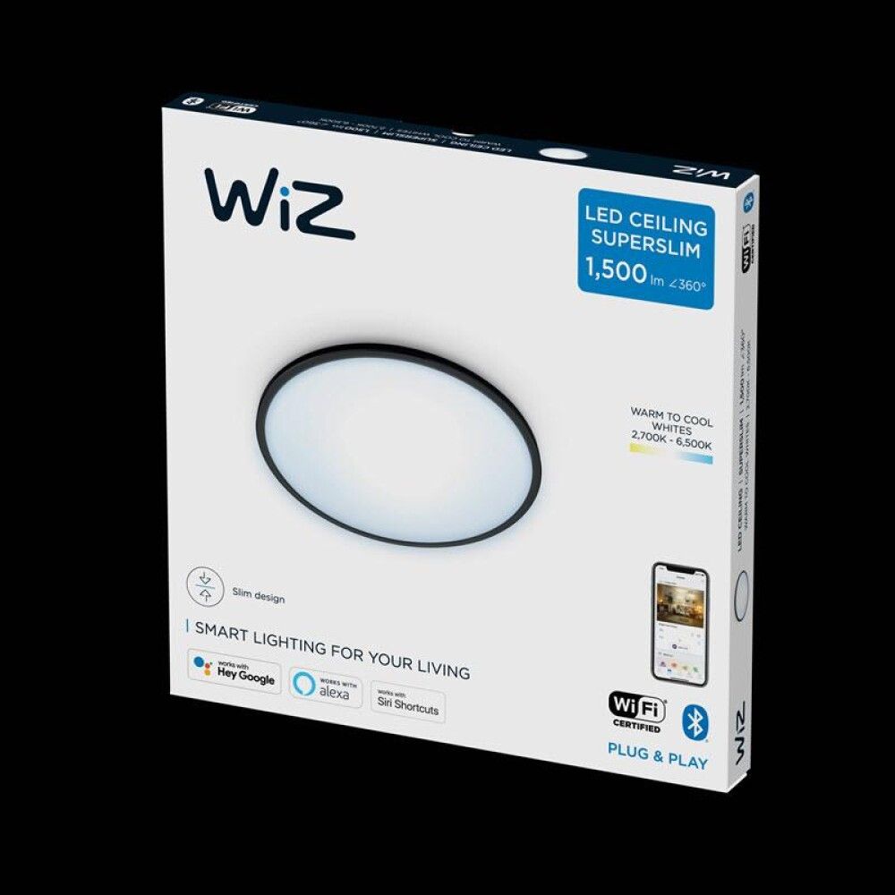 Kúpull LED Wiz Superslim Ø29 cm 16W hvítur