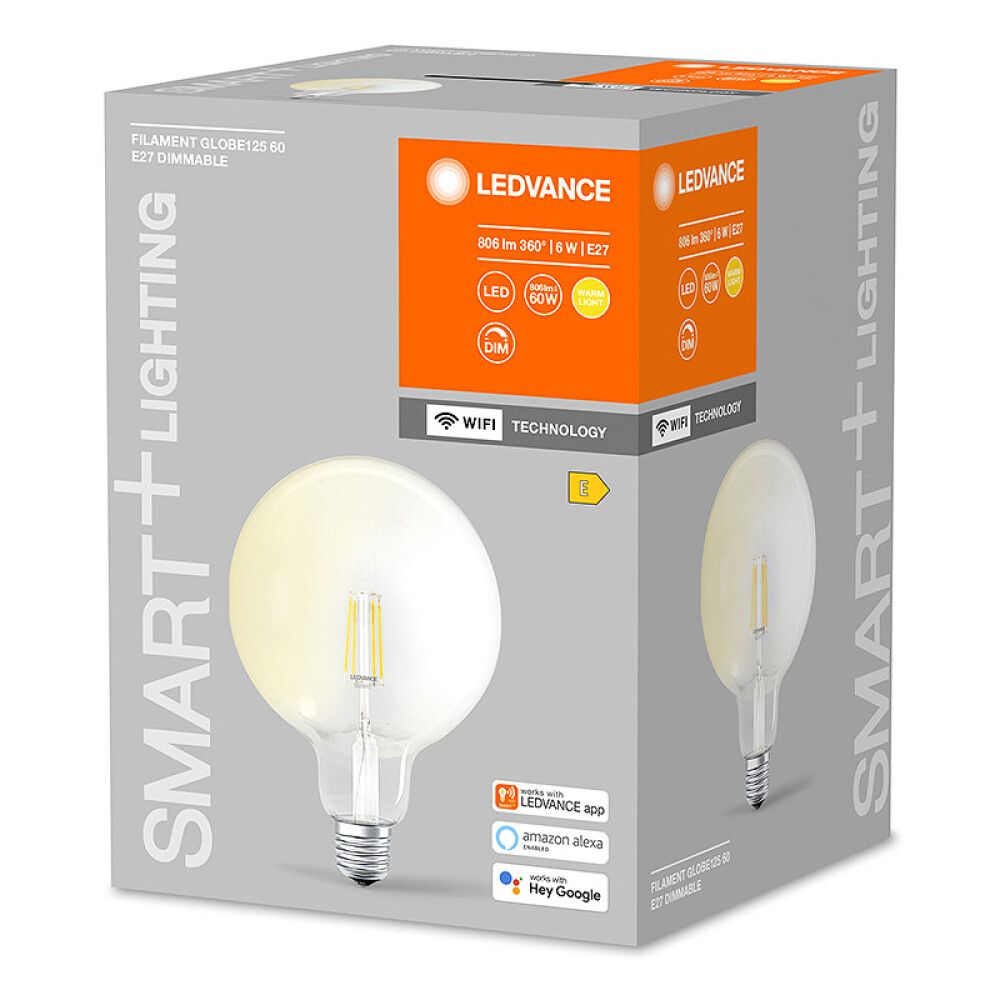 Snjallpera LED E27 2700K Ledvance Smart+ 6W Ø125 mm