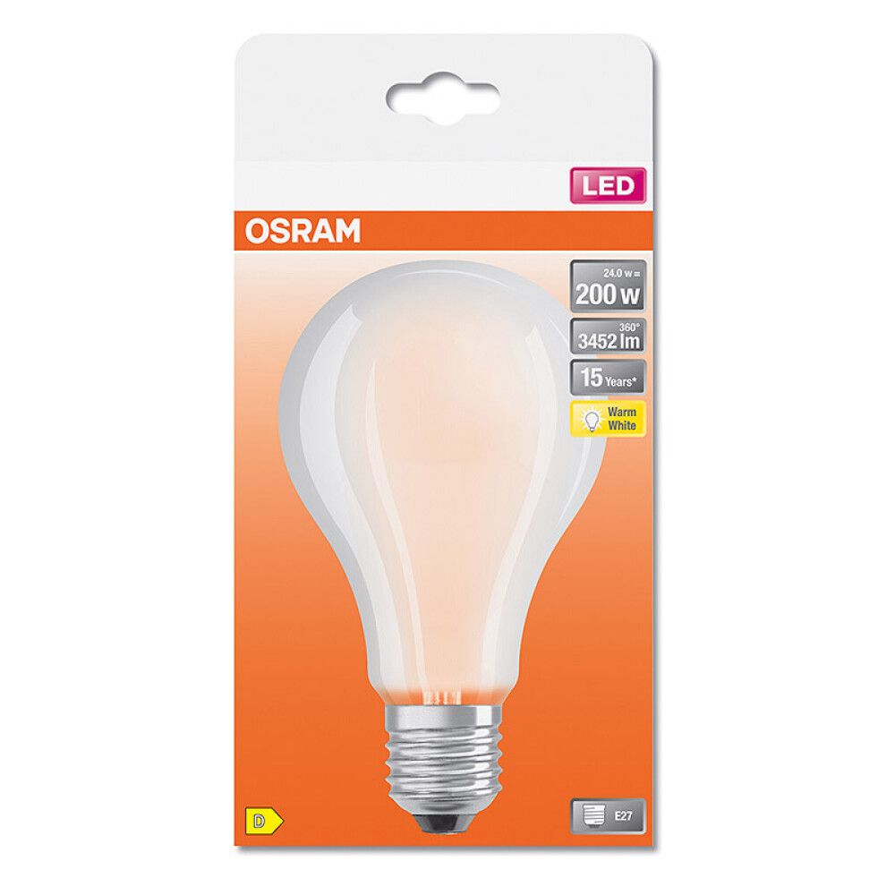 Ljósapera LED E27 K Osram 24W 