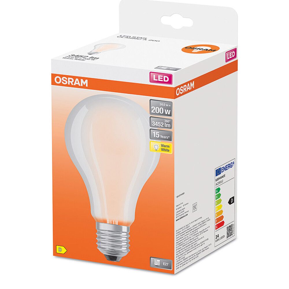 Ljósapera LED E27 K Osram 24W 