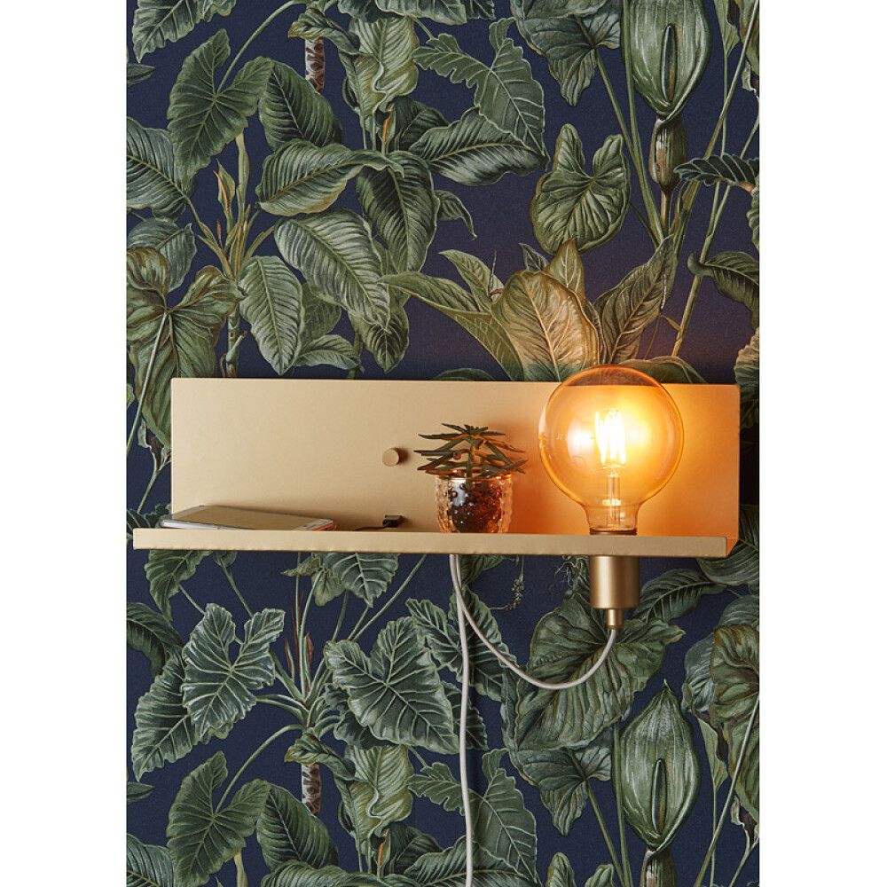 Veggljós með hillu E27 Multi 50 cm