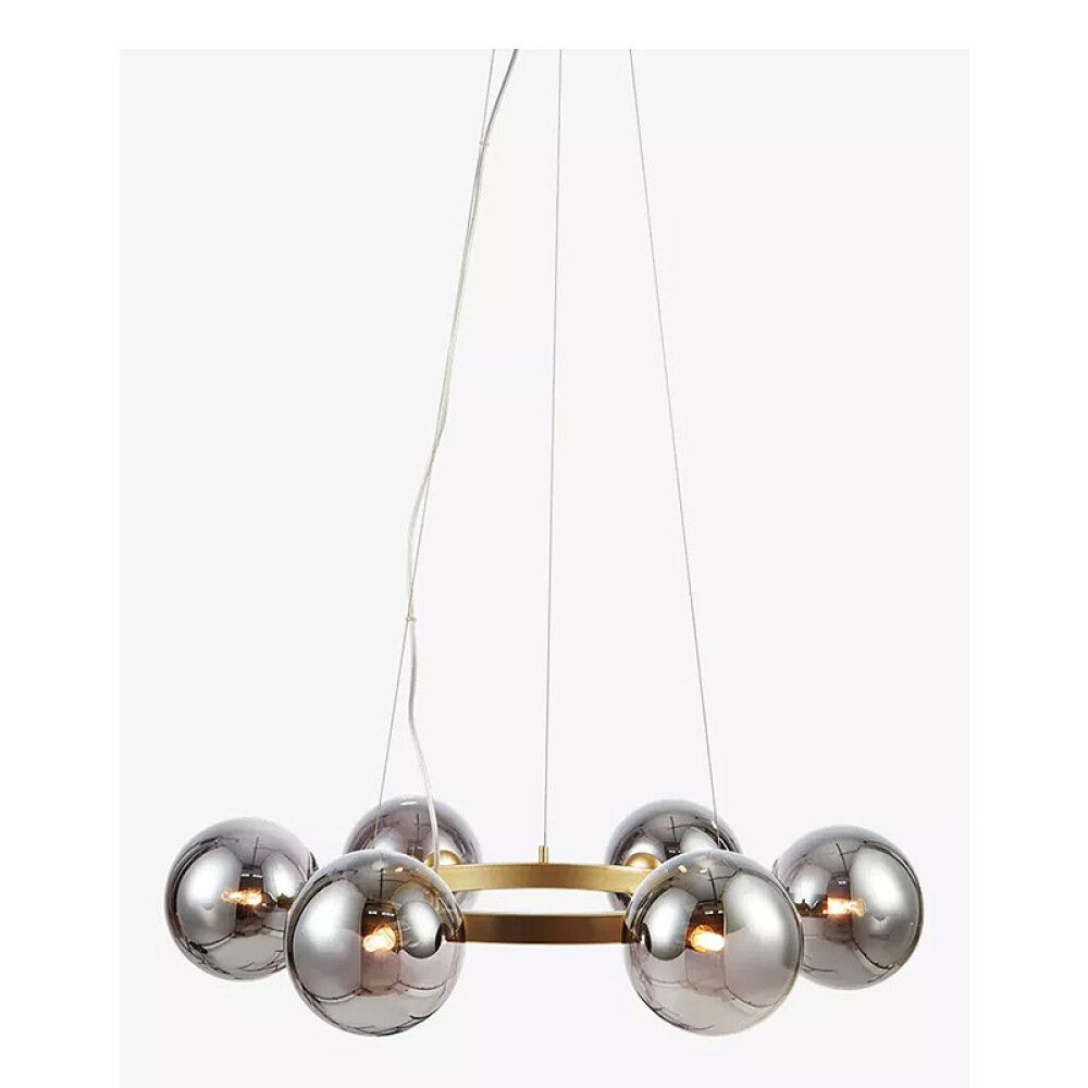 Hangandi ljós 6xG9 Circle gold Ø71