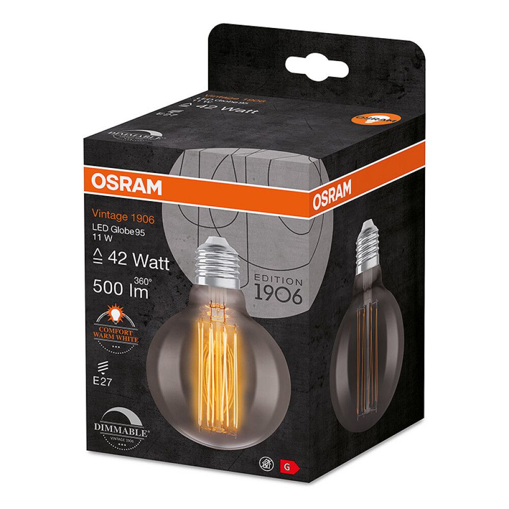Skrautpera LED E27 1800K Osram 1906 11W