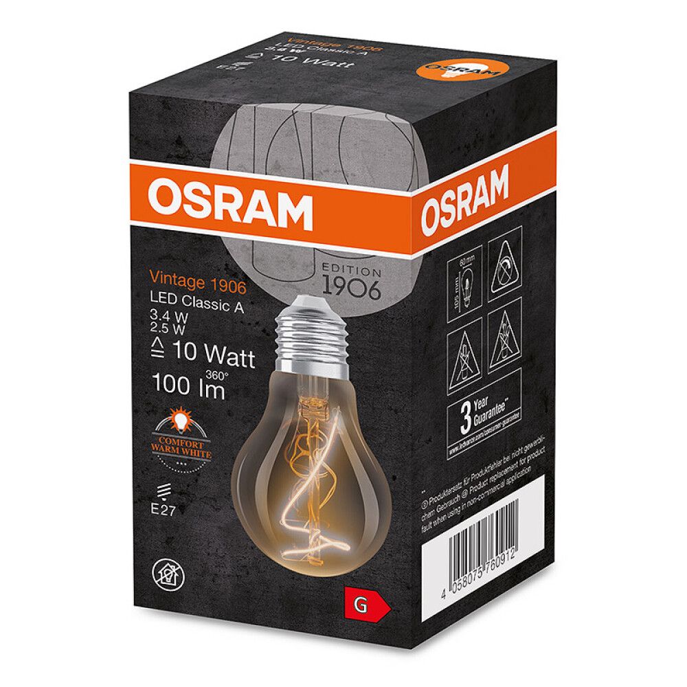 Skrautpera LED E27 Osram 1906 3,4W