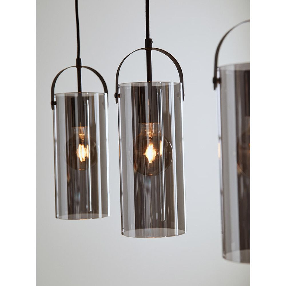 Hangandi ljós 3xE27 Glory 12x74 cm reyklitað