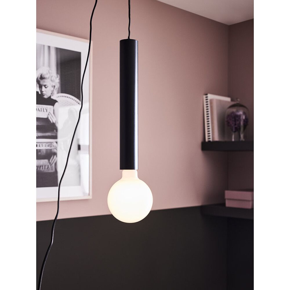 Hangandi ljós E27 Sencillo 3,5 m svart