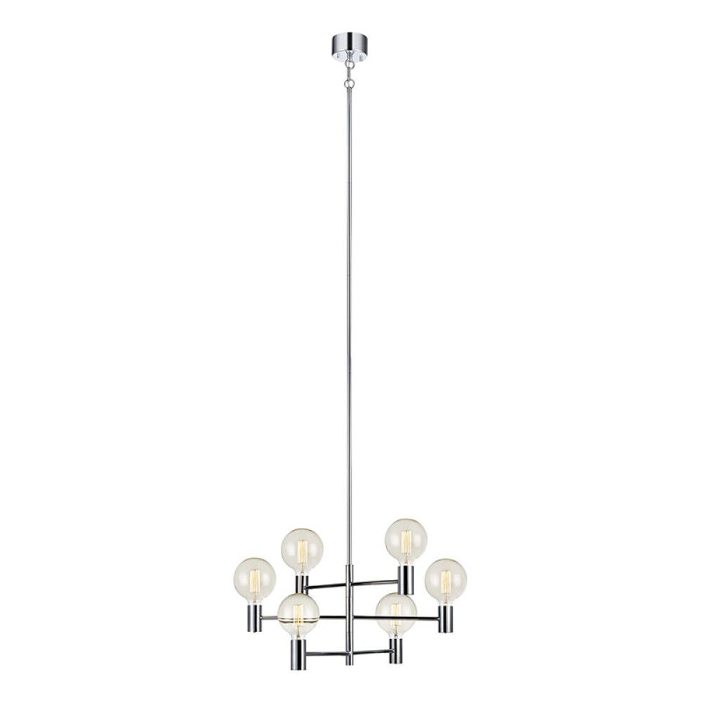 Loftljós 6xE27 Capital króm Ø62 cm