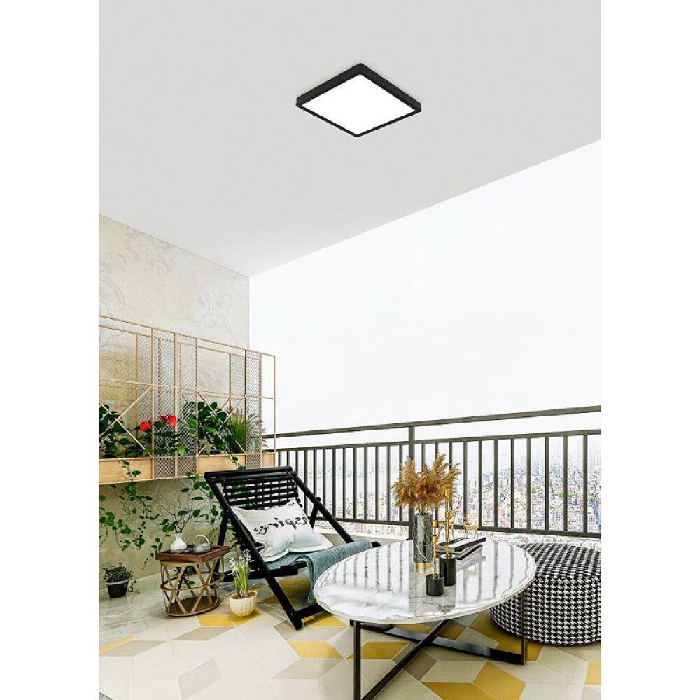 Kúpull LED Argolis 2 IP44 20W 28cm svartur