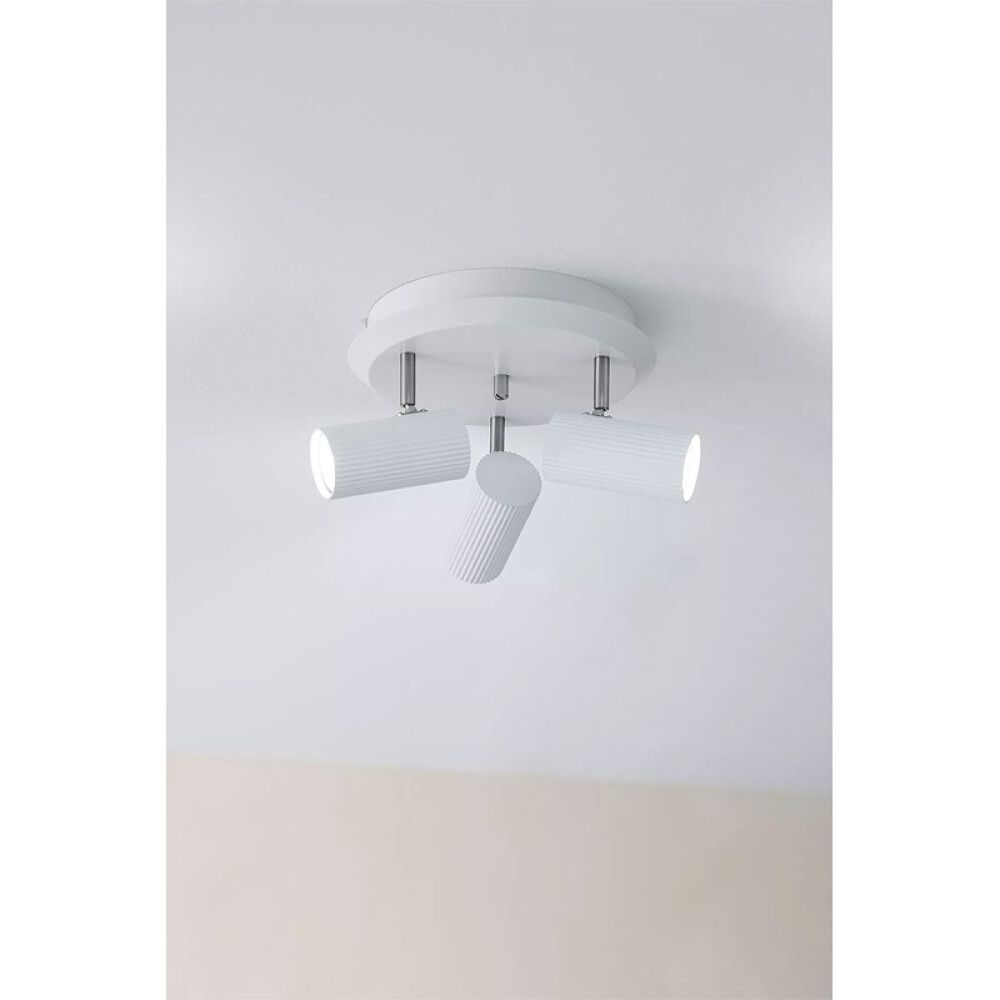 Kastarar 3xGU10 Costilla 27 cm hvítt