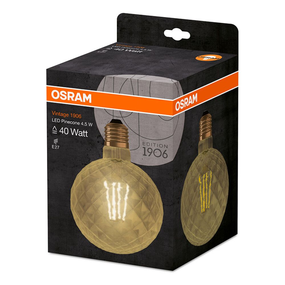 Skrautpera LED E27 2500K Osram 4,5W Ø12,5 mm