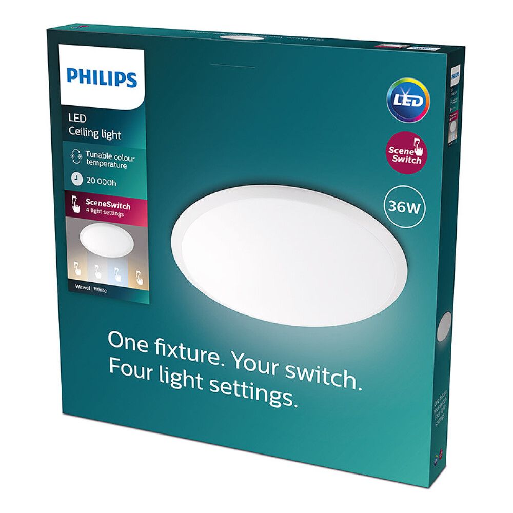Kúpull dimmanlegur LED 36W Ø48 cm Twirly Philips