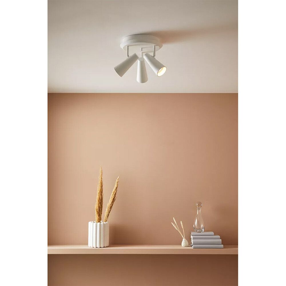 Kastarar 3xGU10 Crest Ø36 cm hvítt